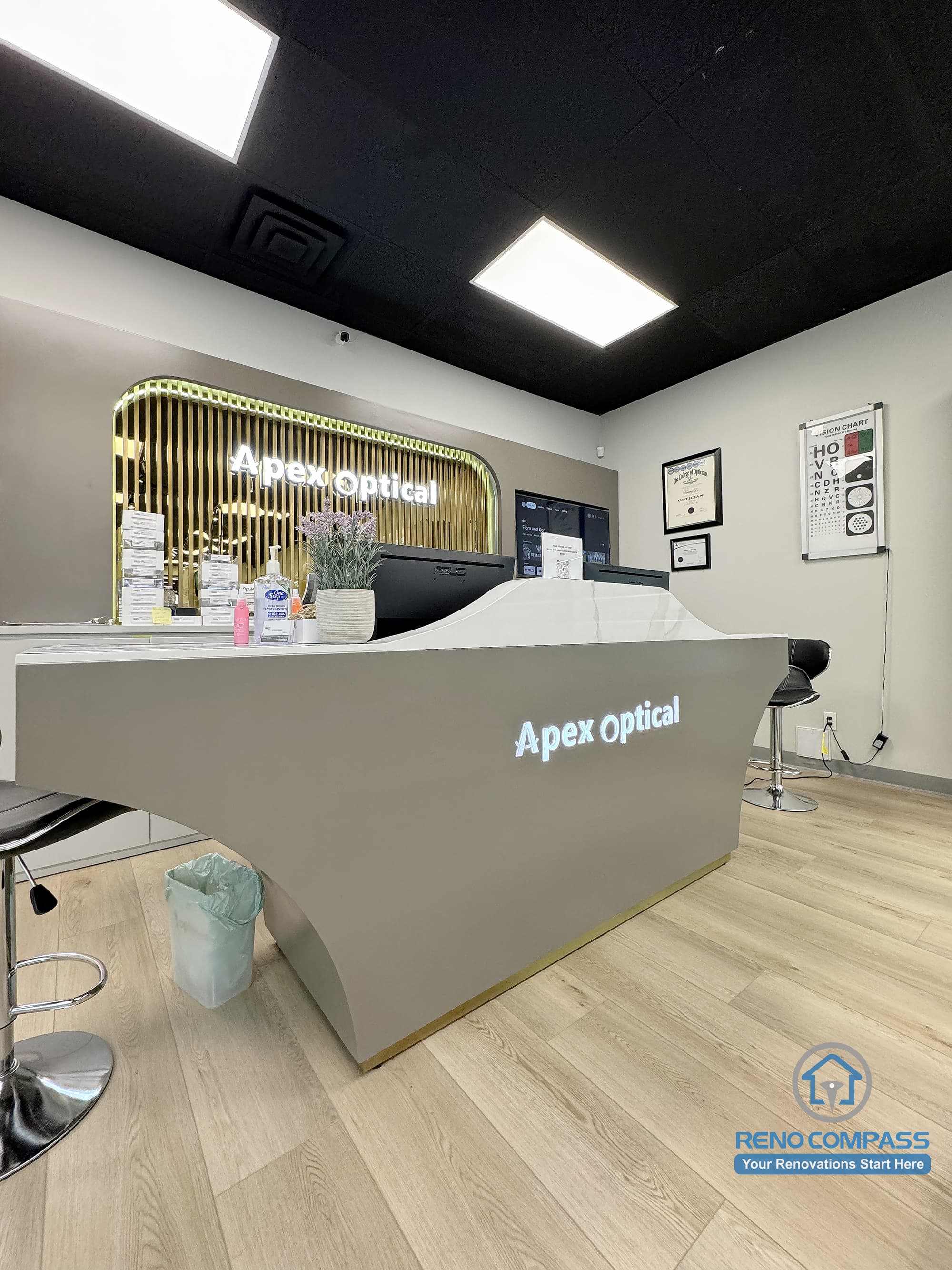optical shop renovation